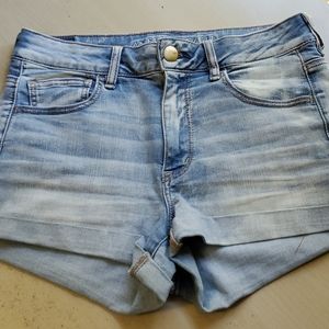 COMFY Light Wash Denim Shorts